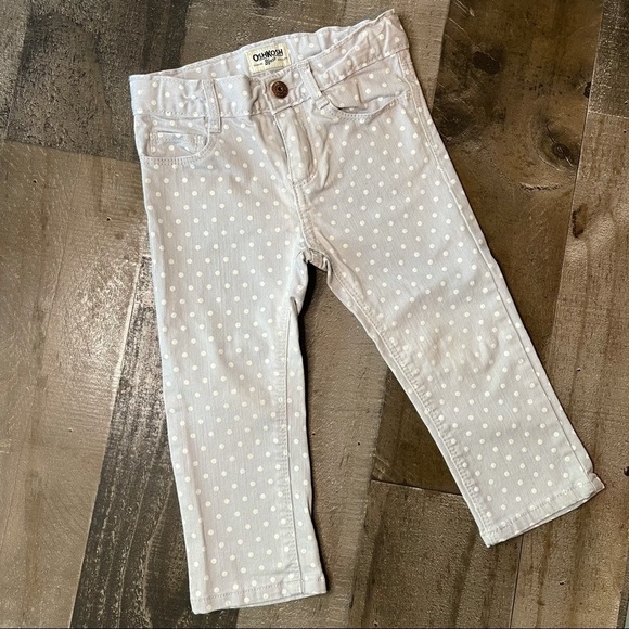 Oshkosh Polka Dot Jean 3T - Picture 1 of 8